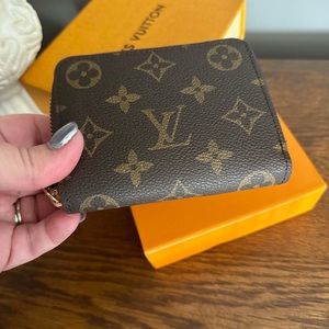 L V small zip wallet zippy monogram